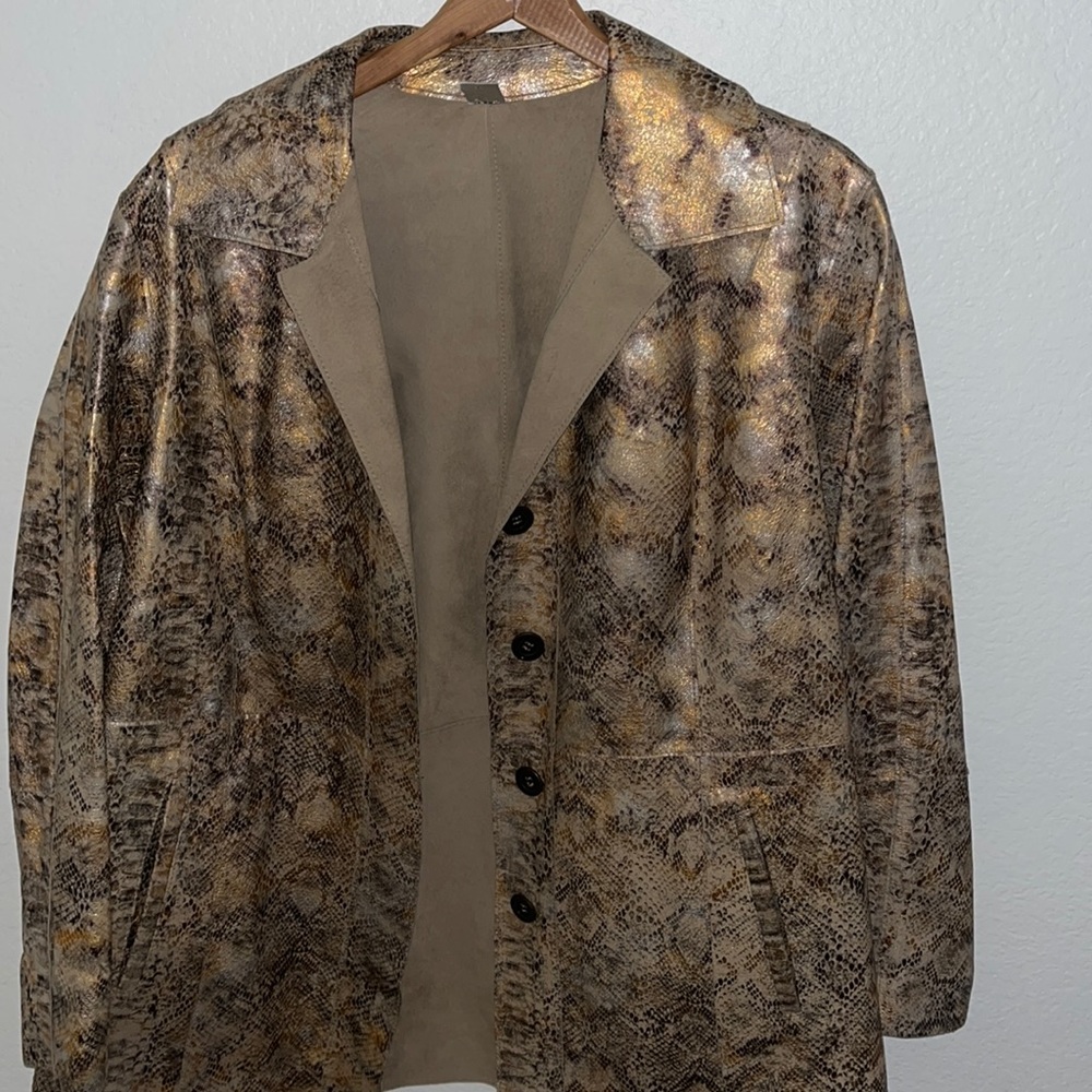 Snake print jacket size large